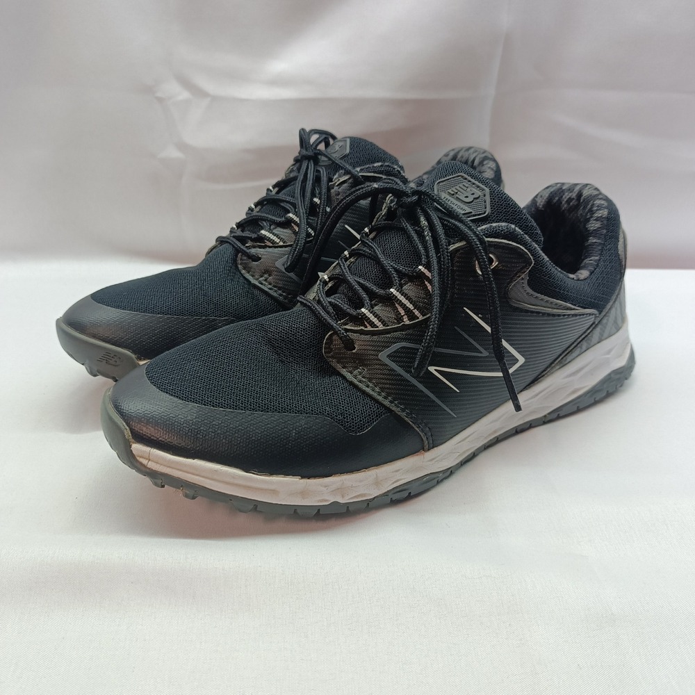New Balance Fresh Foam Golf Shoes Womens 9 Black Grey Spikeless NBGW4006BK